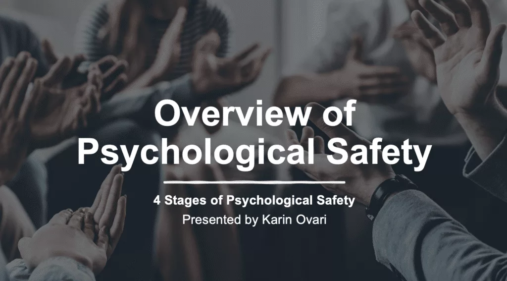 Psychological Safety opening slide image